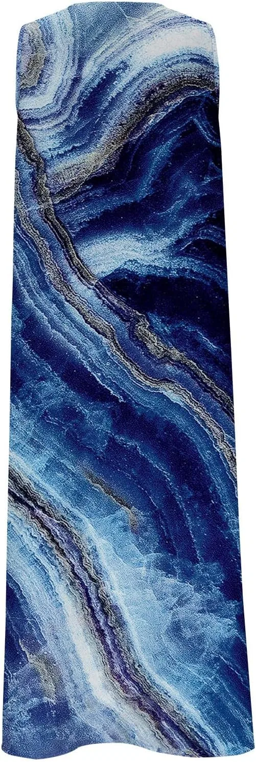 Женское платье-комбинация с V-образным вырезом Fall, Y2K, Royal Blue — фото 4