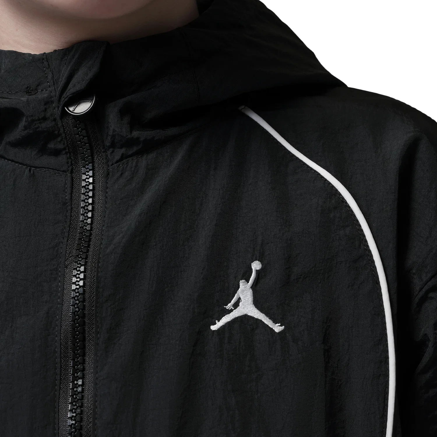 Детская куртка Colorblocked Wind Jacket 'Black' Jordan, черный — фото 2