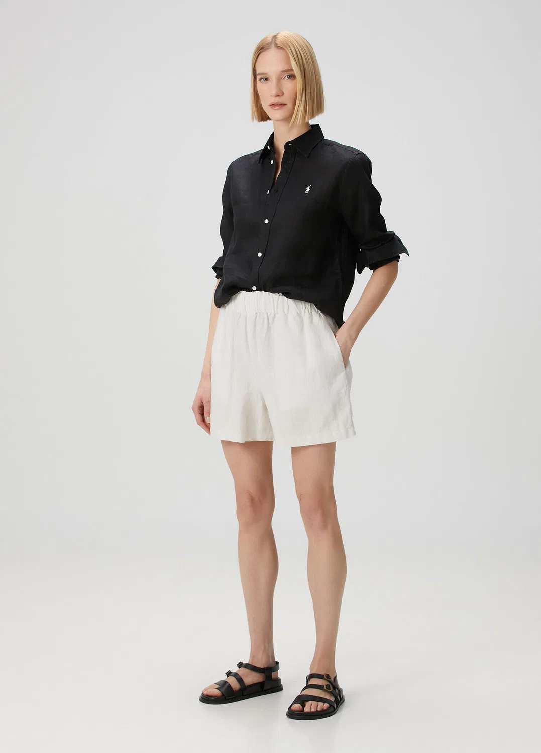 Рубашка Classic Fit Polo Ralph Lauren, black — фото 2