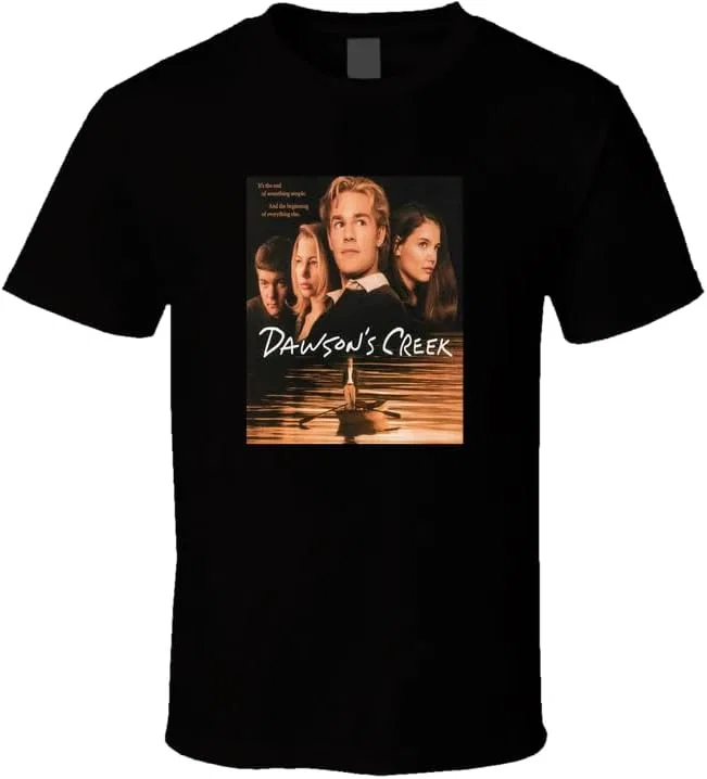 Мужская футболка с принтом James Van Der Beek Dawson Creek, чёрный
