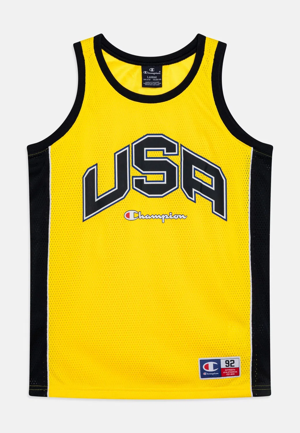 Спортивная майка в стиле ретро, унисекс Champion, Yellow