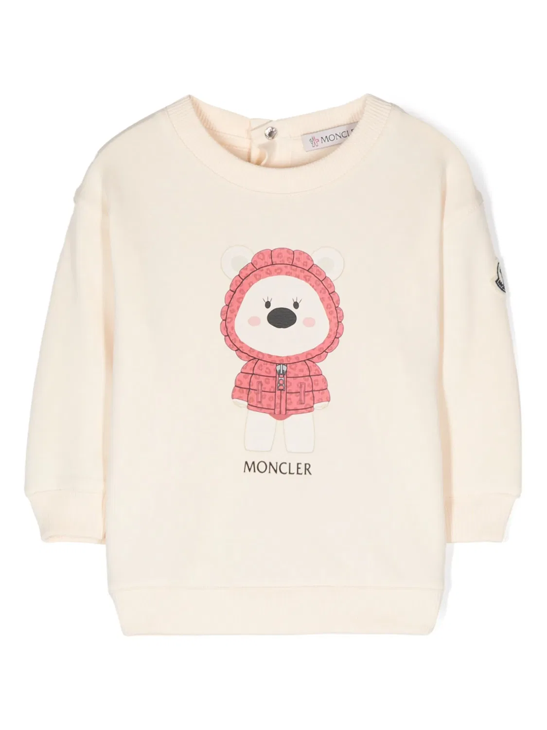 Толстовка с логотипом Moncler, светло-бежевый