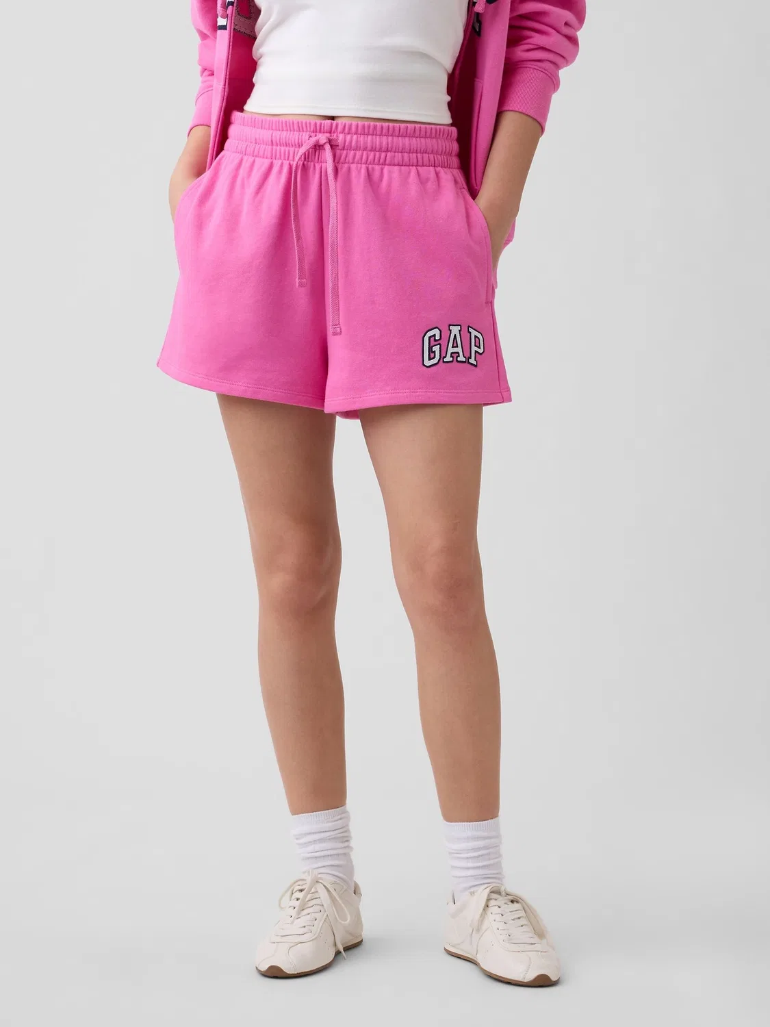 Шорты, мягкий флис Gap, Soft Pink