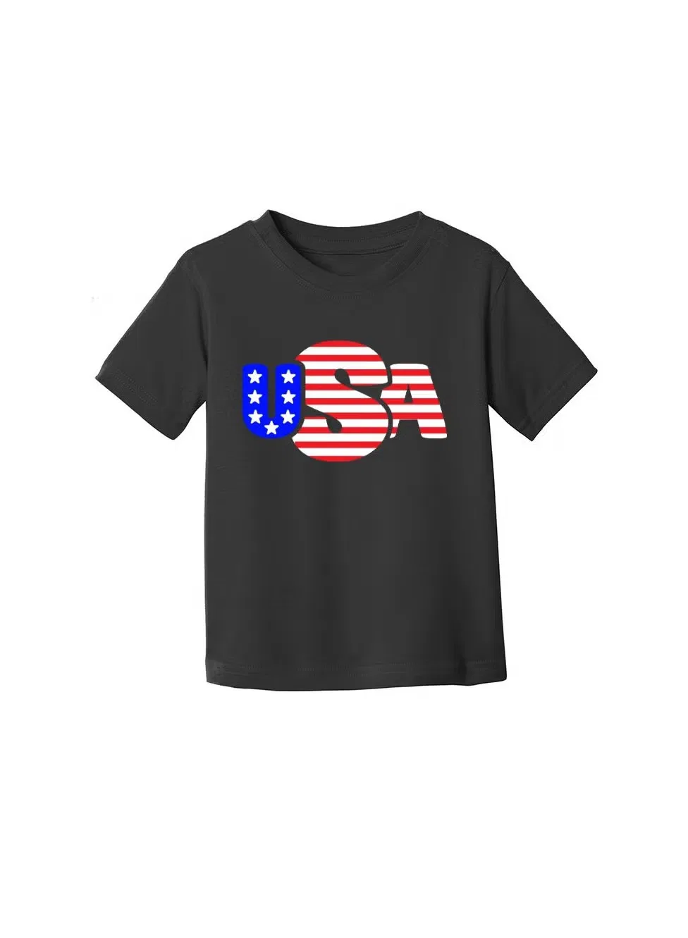 Футболка с принтом США, Printshop4Me, черный — фото 4