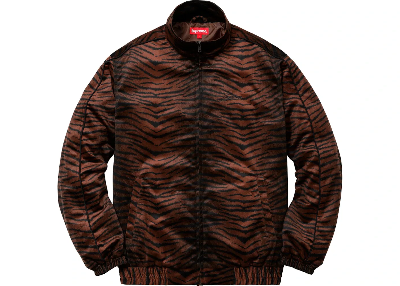 Мужская куртка-бомбер с принтом Tiger Stripe Supreme, Brown