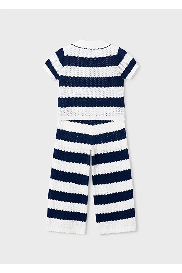 Детское платье-кардиган с принтом Mayoral, Navy Blue — фото 4