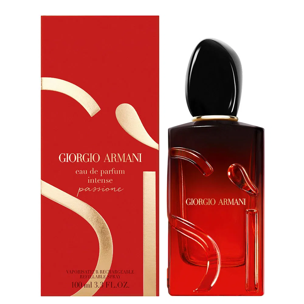 Парфюмерная вода-рефил 100 мл с нотами жасмина и ванили Sì Passione Intense Giorgio Armani — фото 2