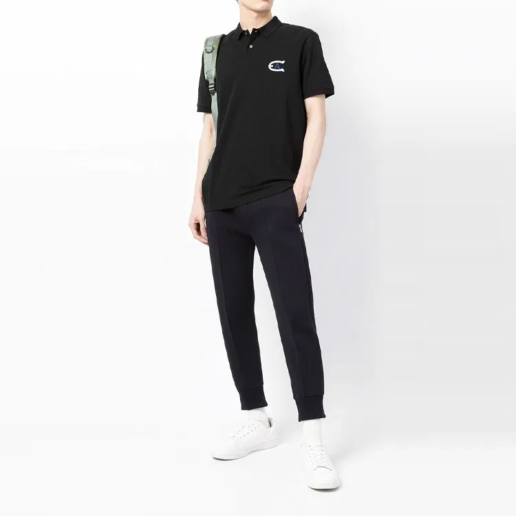 Мужское поло Emporio Armani, Black — фото 3