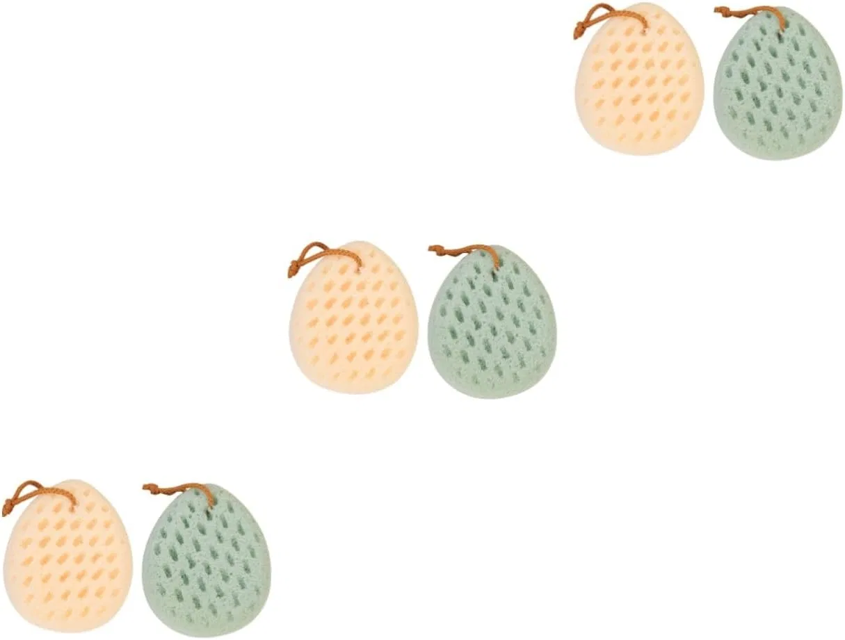 Мочалка для тела Bath Sponge, Beavorty, набор 6 шт, 14x12x21 см