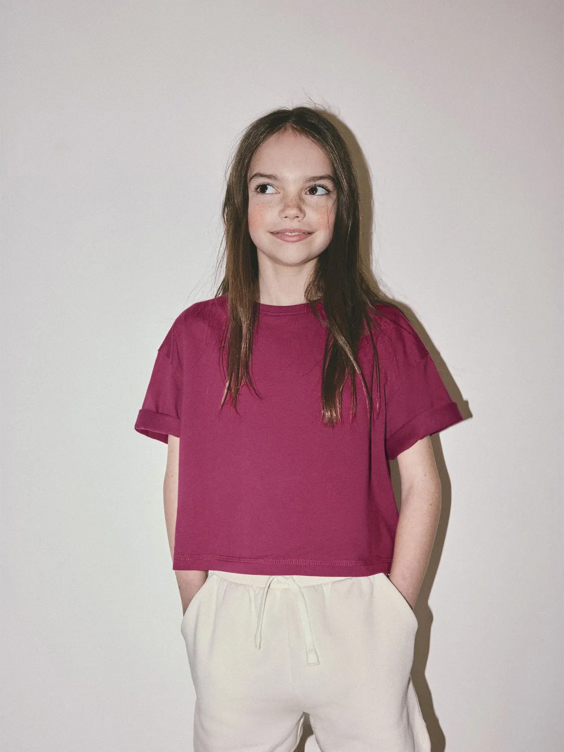 Набор футболок The Set 5 Pack Oversized, Pink/Purple/White — фото 2