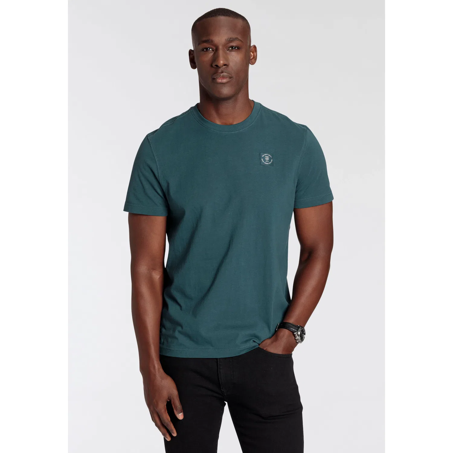 Детская футболка с круглым вырезом DELMAO, Dark Green