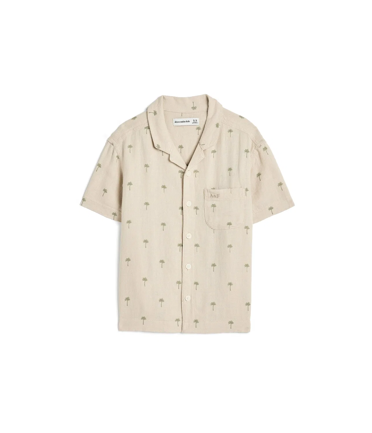 Льняная походная рубашка (для детей постарше) Abercrombie Kids, Orchid Petal