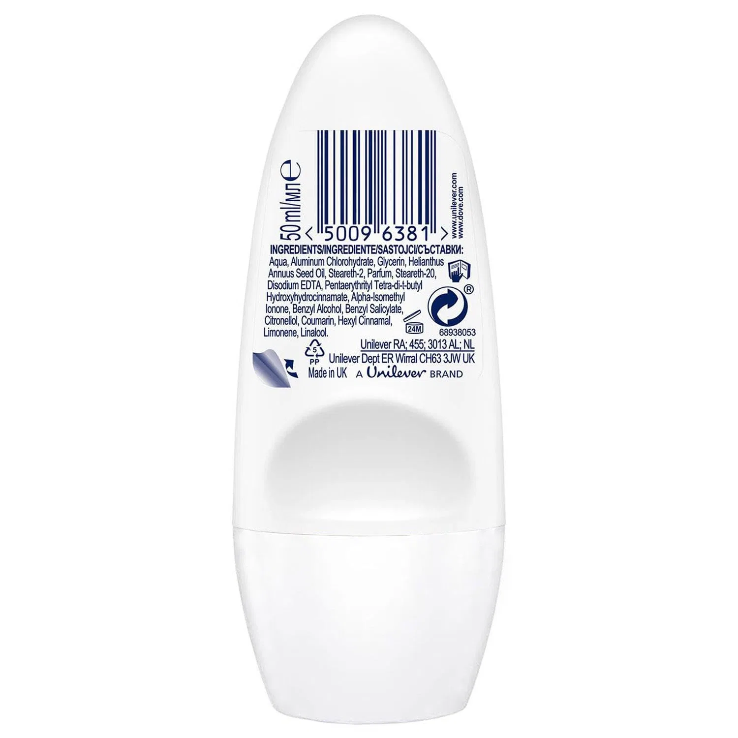 Дезодорант-ролик Dove Go Fresh 50 мл, Зеленый чай и огурец, набор 3 шт — фото 3