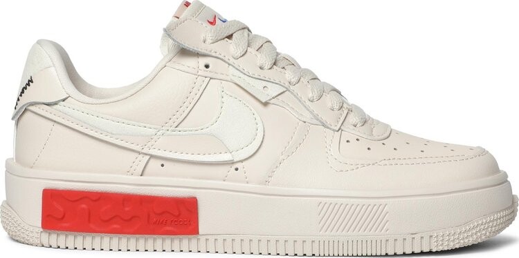 

Кроссовки Nike Wmns Air Force 1 Fontanka 'Pearl White University Red', кремовый, Бежевый, Кроссовки Nike Wmns Air Force 1 Fontanka 'Pearl White University Red', кремовый