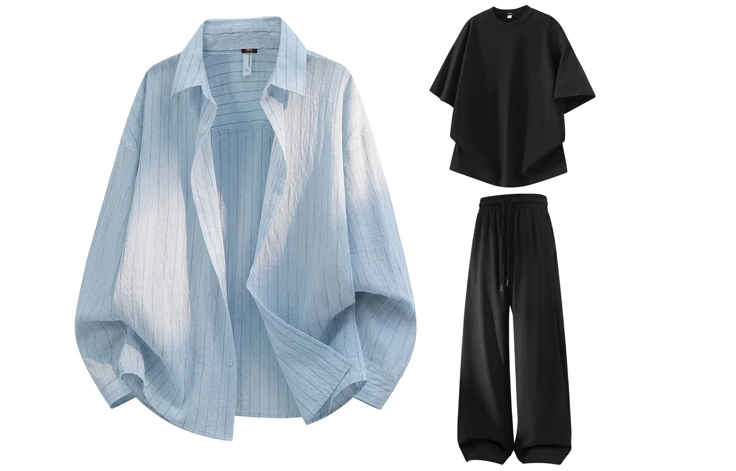 Детский комплект спортивной одежды 3 предмета Baleno, Цвет: Light Blue Black Black