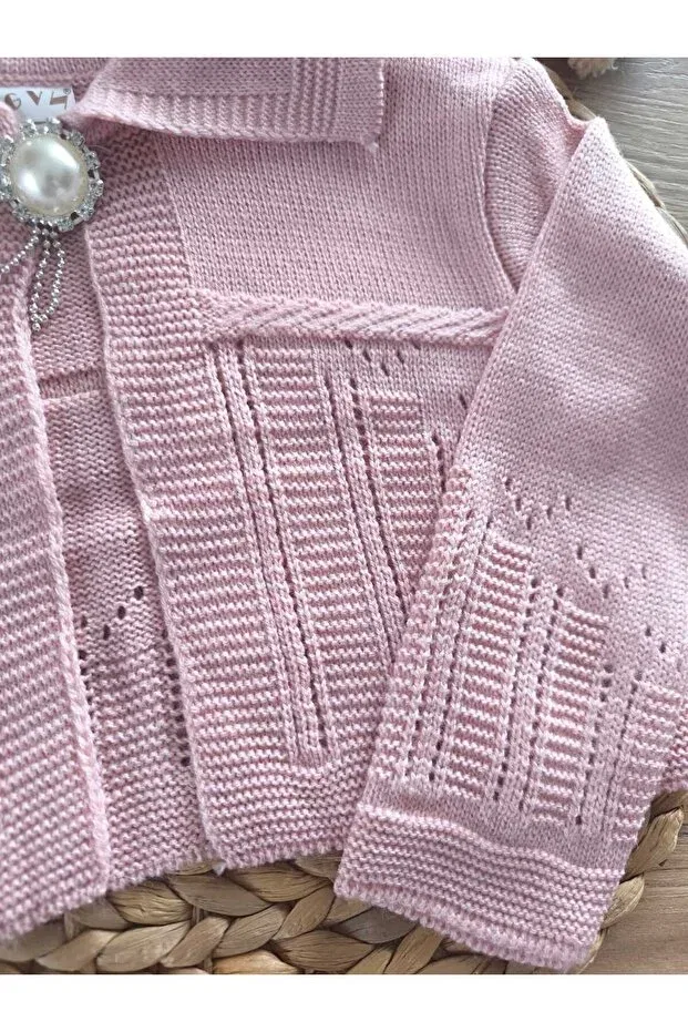 Детское болеро для девочек хлопковое Renata'S, Pink — фото 4