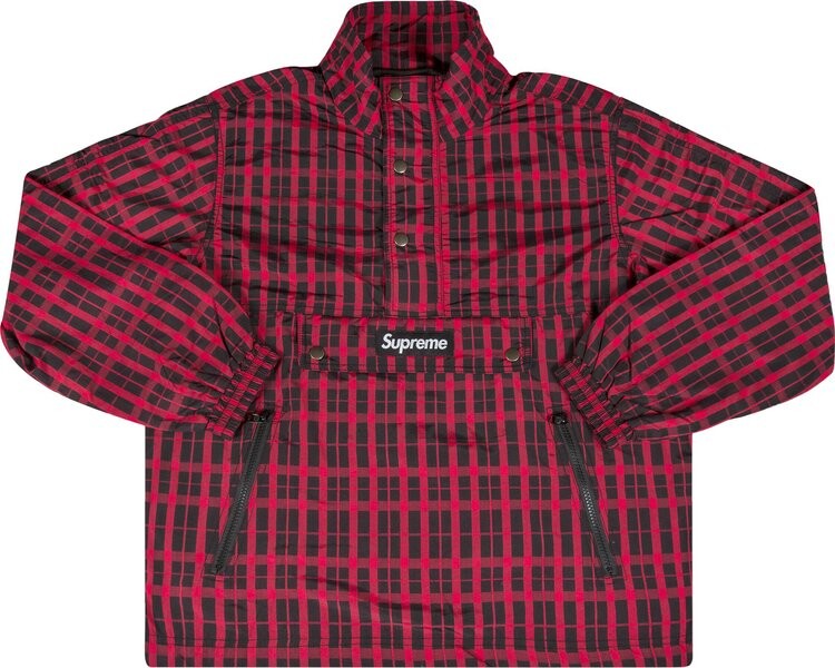 

Пуловер Supreme Nylon Plaid Pullover 'Red', красный