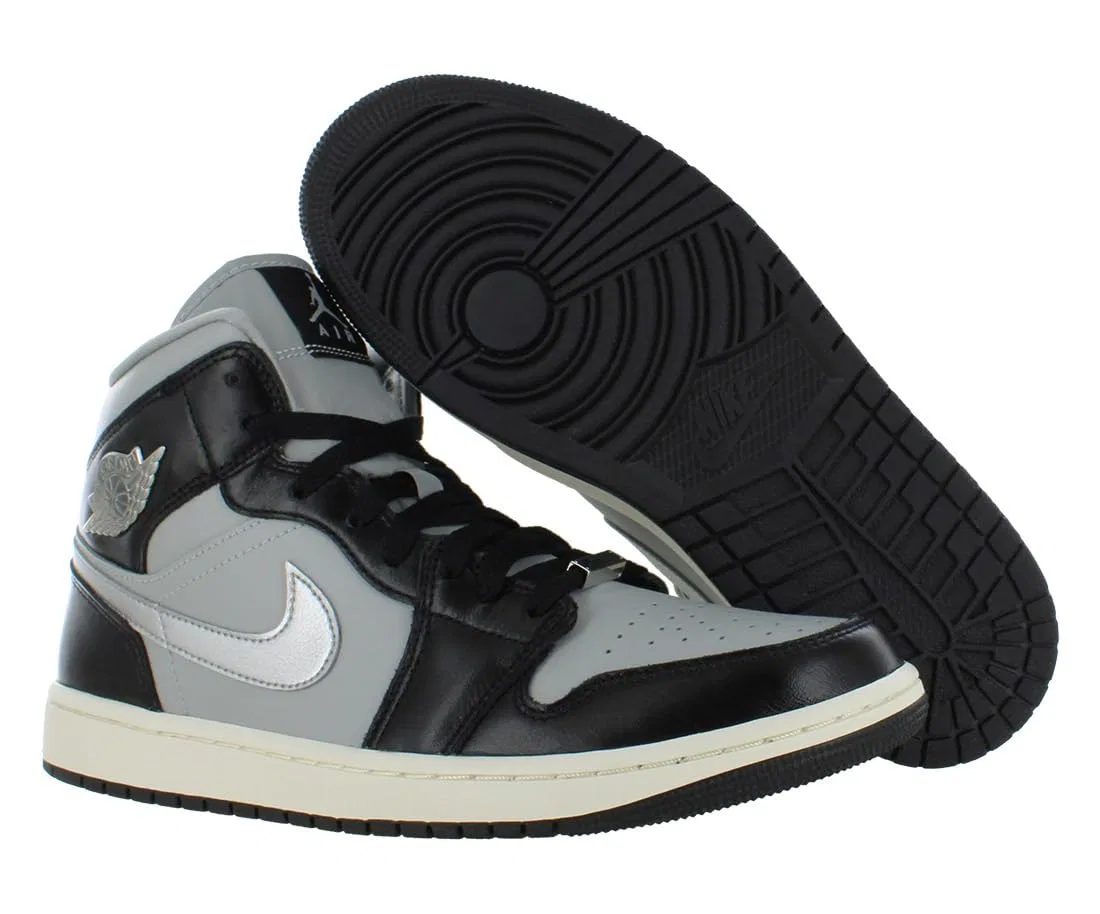 Мужская футболка с длинным рукавом NIKE, Black Silver Metallic Dark Black — фото 4