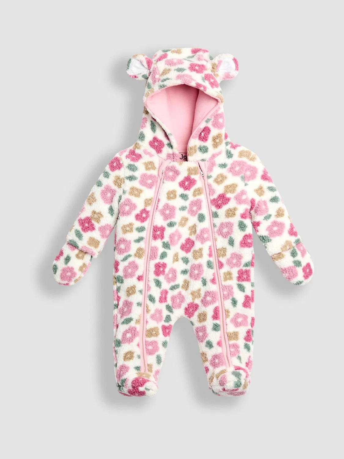 Комбинезон-конверт Cosy Borg, JoJo Maman Bébé, розовый флоральный