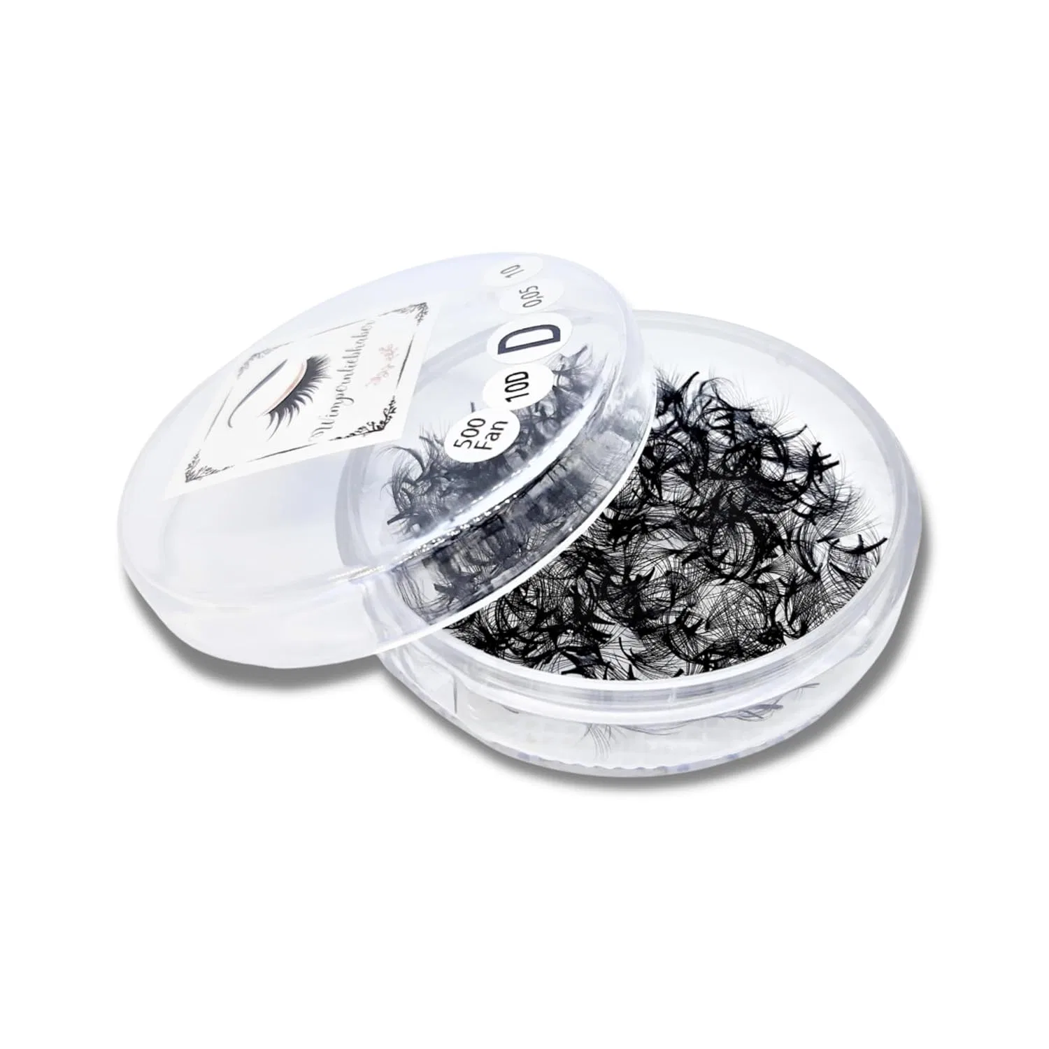 Ресницы 8D 0.05 Handmade Eyelash Fans 500 шт Wimpernliebhaber, D-12 мм