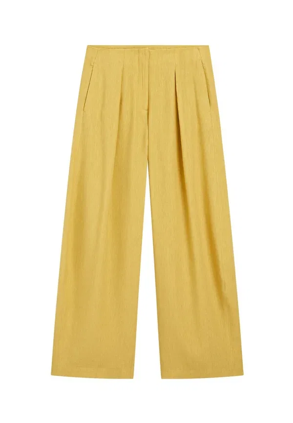 Брюки Relaxed Fit, Trousers, Massimo Dutti, Mustard Yellow, желтый