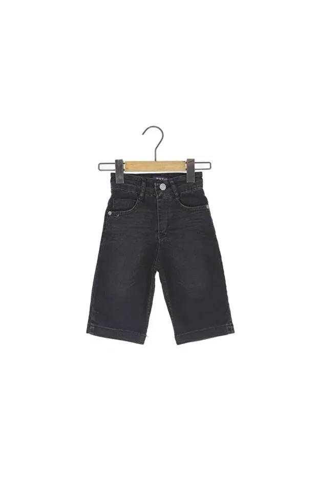 Детские шорты для мальчиков джинсовые Basics Tati Life, Black — фото 3