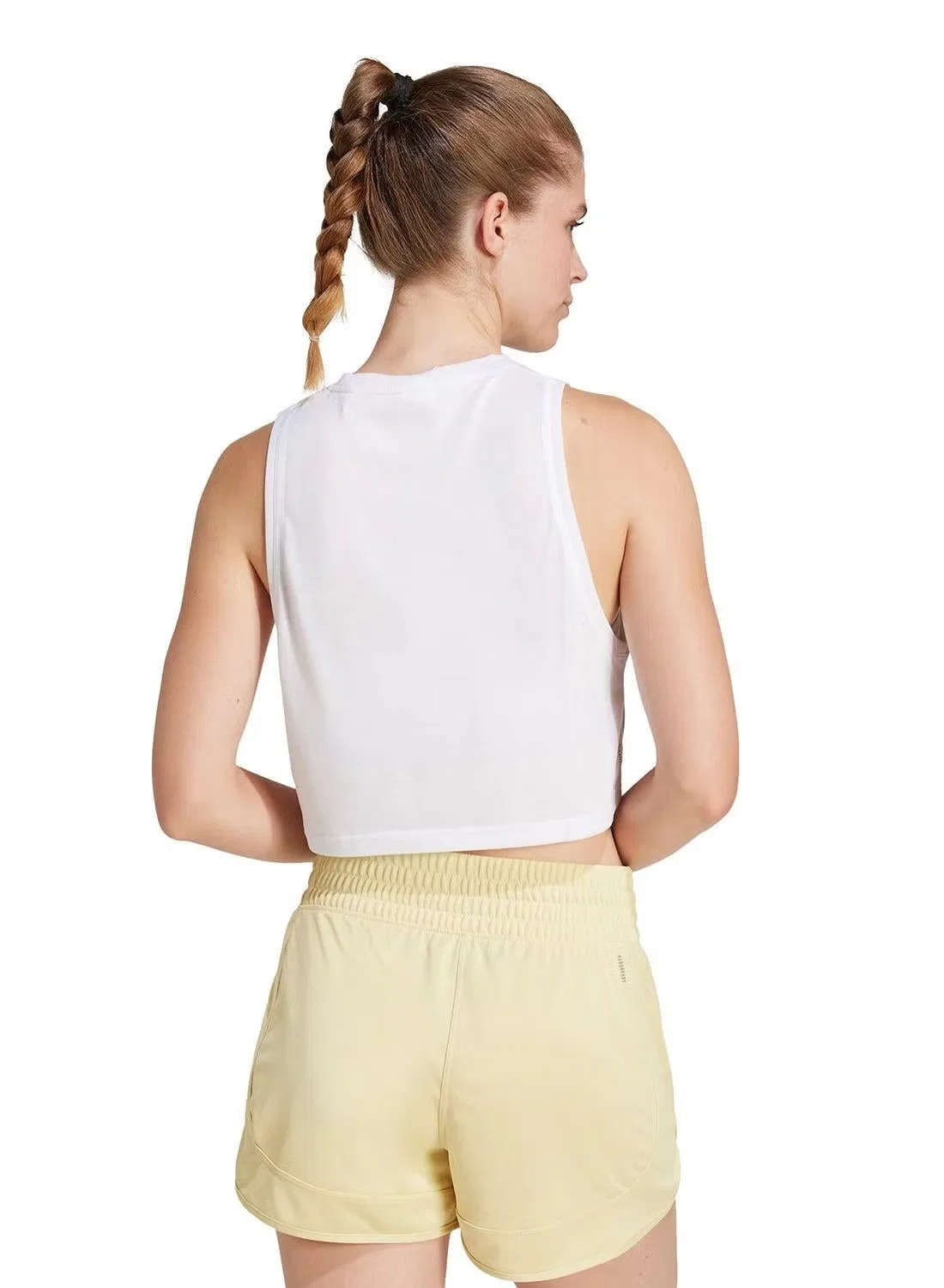 Майка спортивная с большими проймами Workout essentials Adidas, белый — фото 2