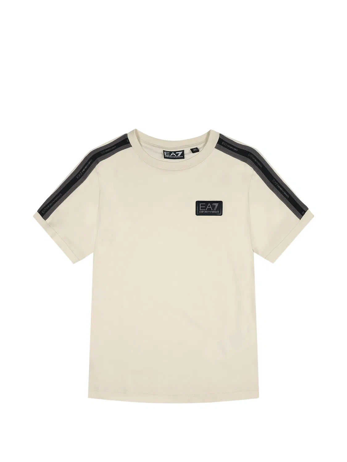 Футболка с нашивкой-логотипом Ea7 Emporio Armani, нейтральные цвета