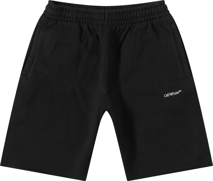 

Спортивные шорты Off-White Marker Sweatshorts 'Black/Multi', черный