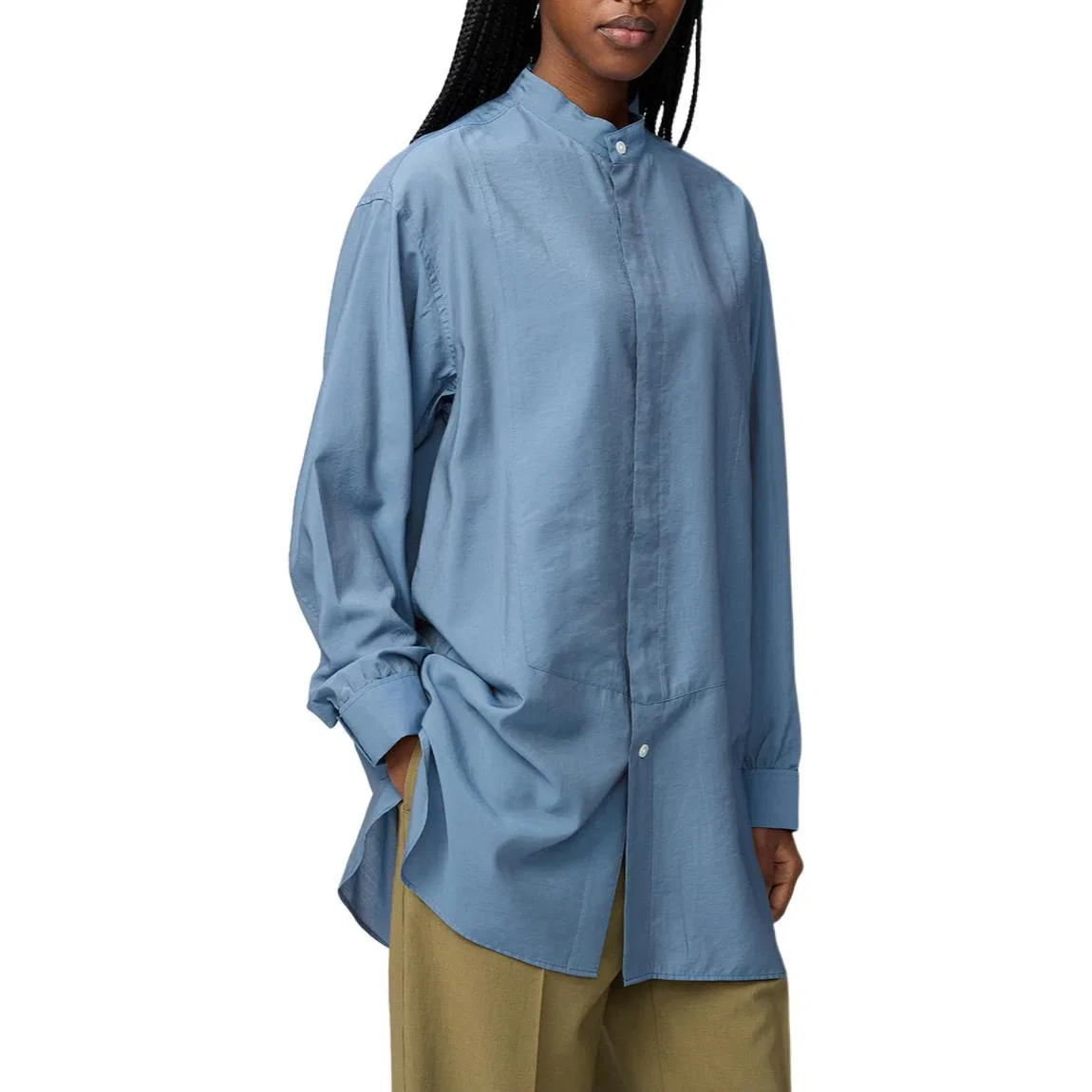 Рубашка U Collection SS26 Women's UNIQLO, Lake Blue — фото 3