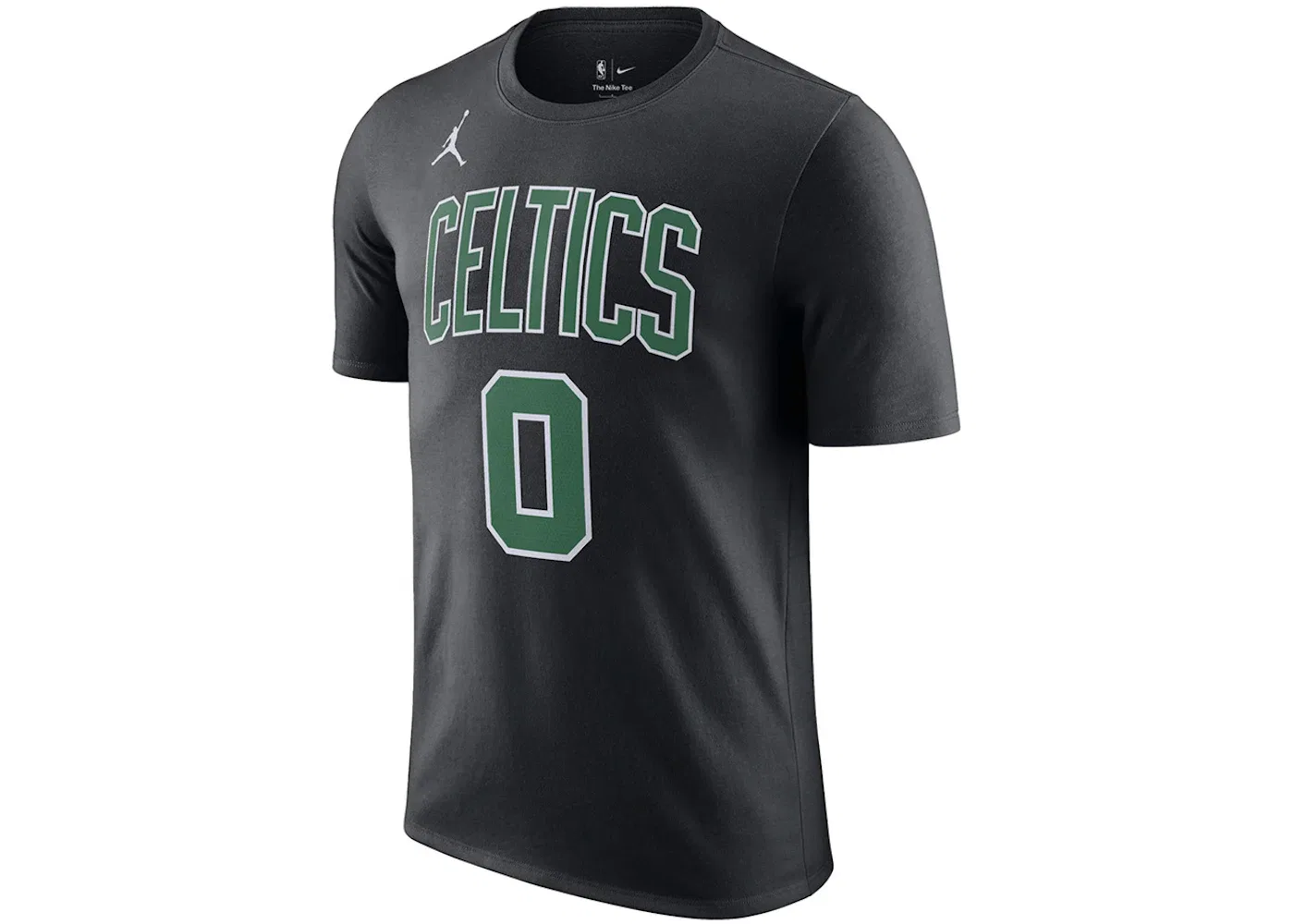 Мужская футболка с принтом Jordan NBA Boston Celtics Jayson Tatum Statement Edition T-shirt, Black/White/Green