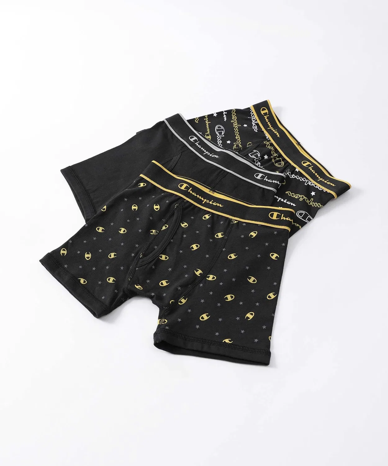 Детский комплект боксеров с логотипом Champion, Cotton Stretch Trunk, 3 штуки, 130-160 см
