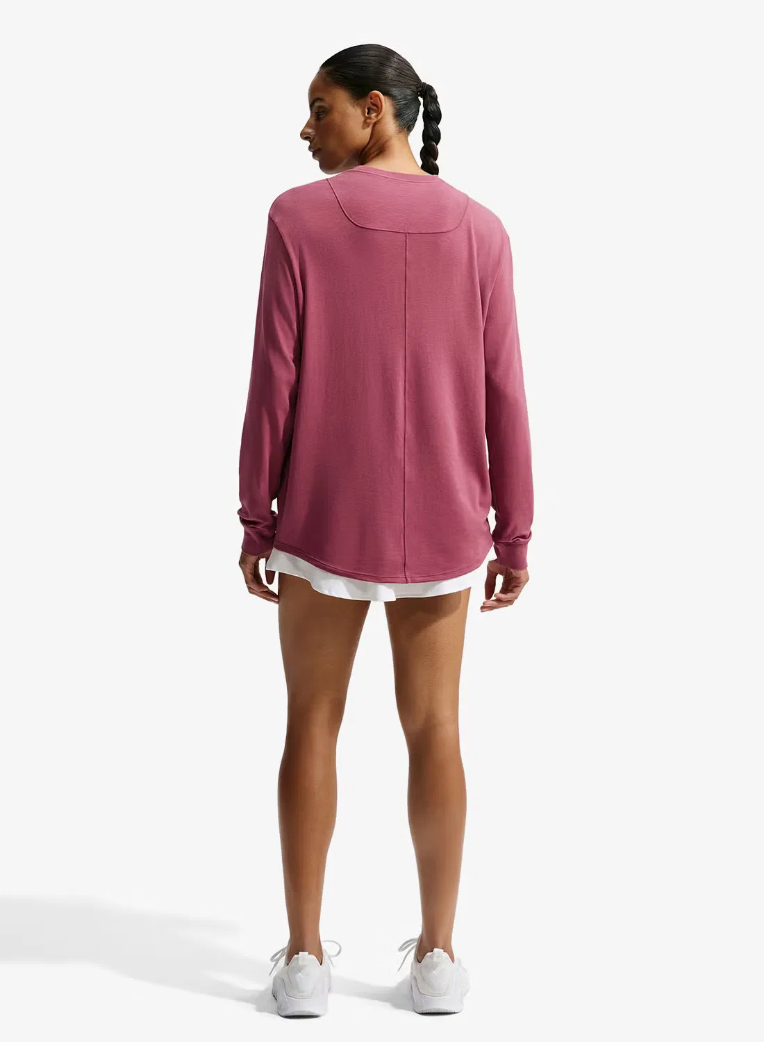 Футболка с легкой текстурой Dri-Fit One Relaxed Nike, розовый — фото 2