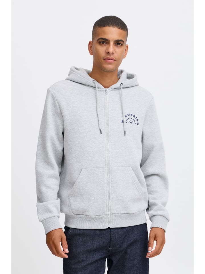 

Толстовка BLEND Sweatjacke BHSweatshirt 20717190 lässige Kapuzensweatjacke, цвет mittelgrau
