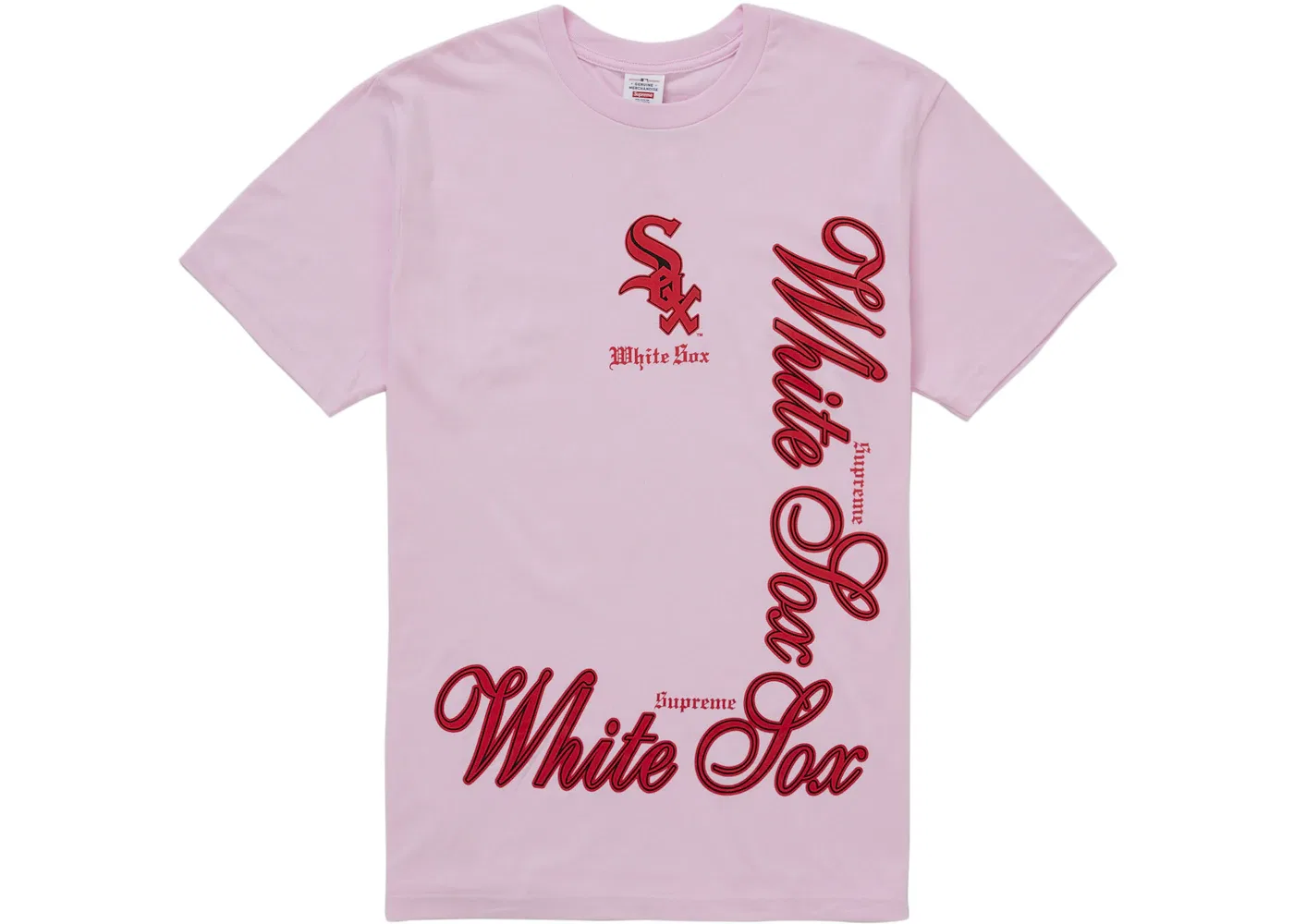 Мужская футболка хлопковая Supreme Tee, Light Pink