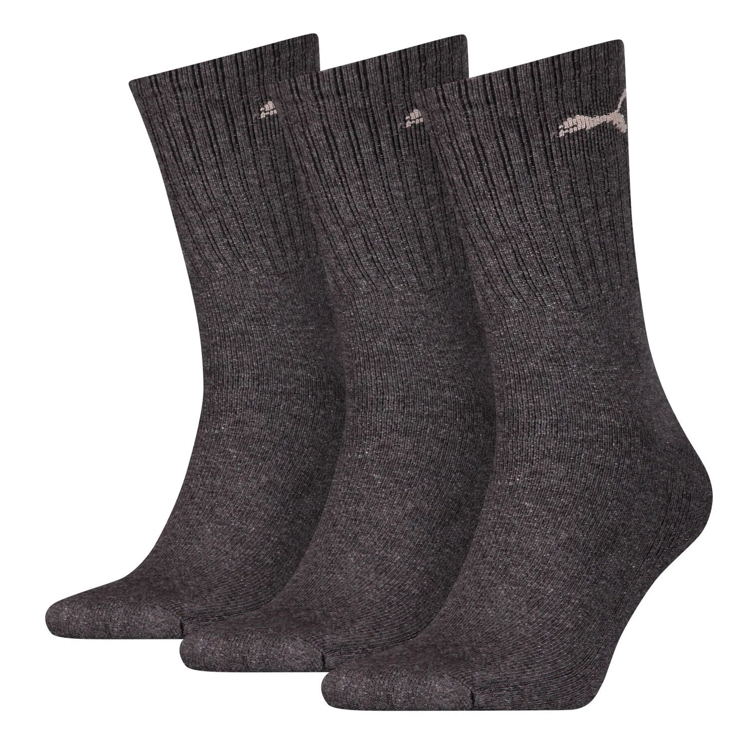 Детские носки с классическим кроем Puma Unisex Crew Sock 3P, Цвет: Grau