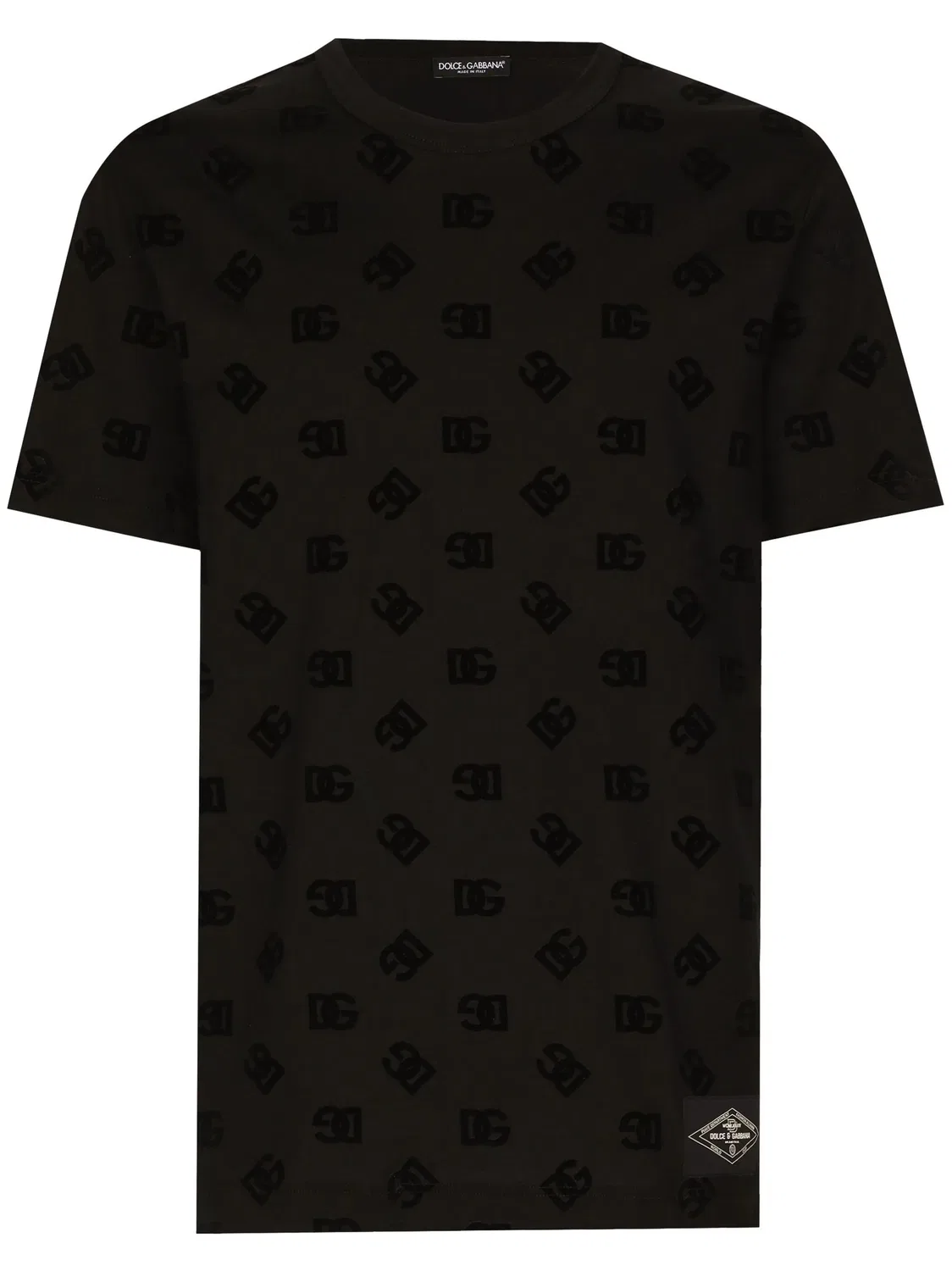 Dolce & Gabbana Футболка с монограммой, черная