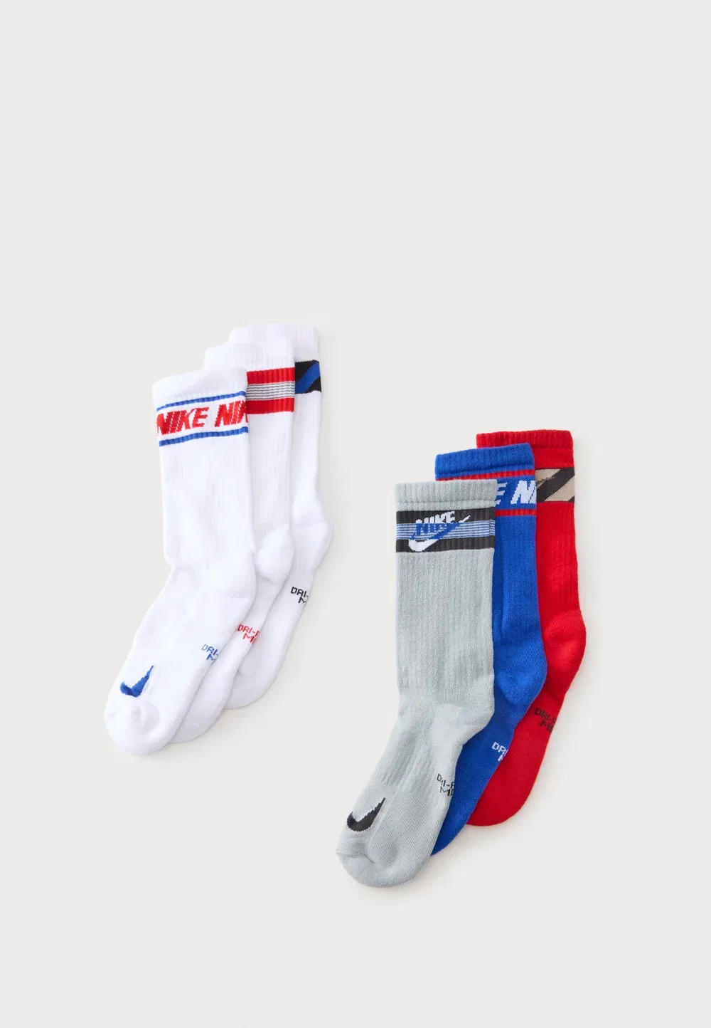 Набор из 6 пар носков (унисекс) Nike Sportswear, White/Grey/Multi-Coloured