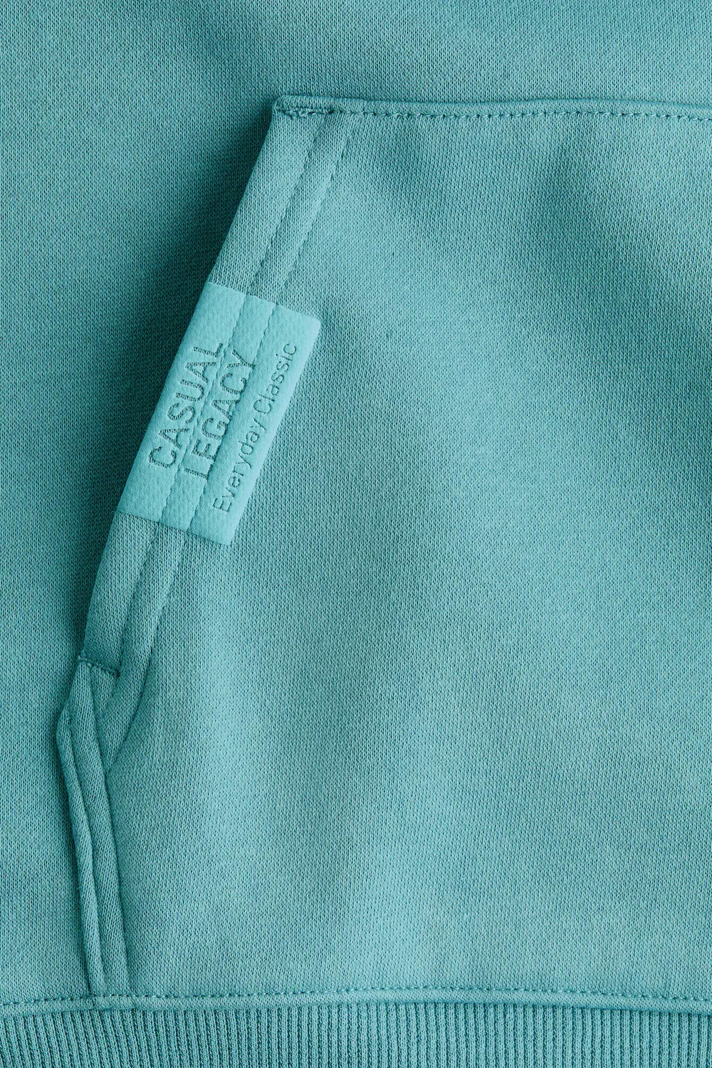 Худи с принтом и внутренней подкладкой с начесом H&M, Türkis/Everyday Classic — фото 2