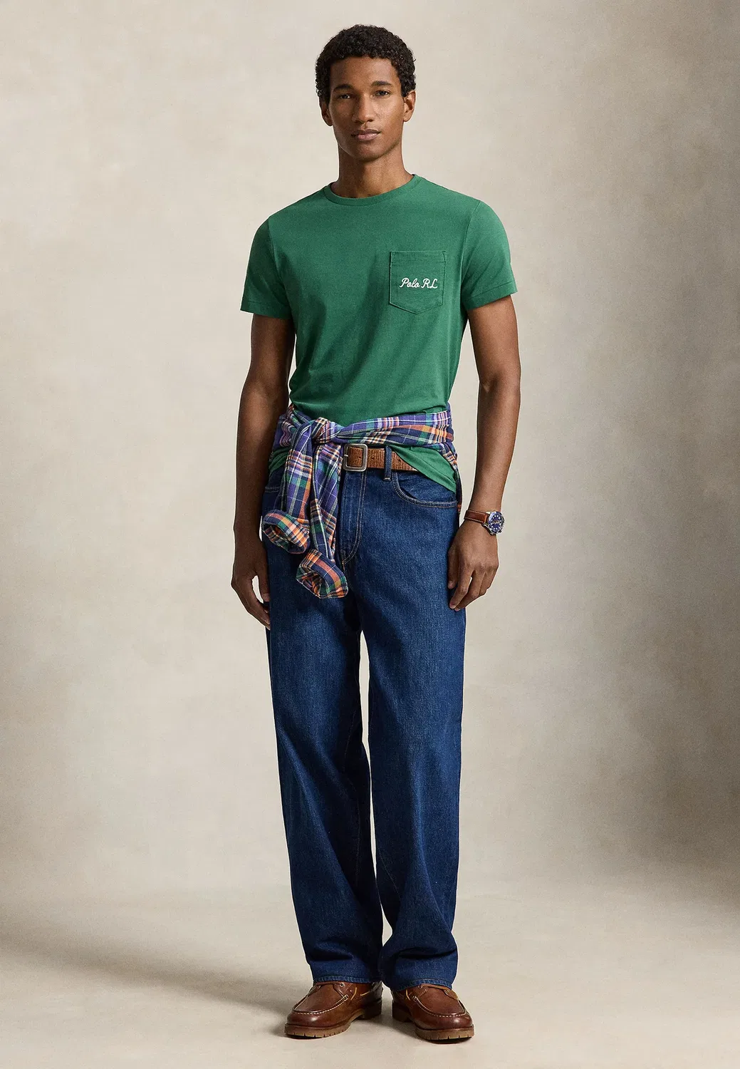 Футболка-Поло приталенного кроя с принтом медведя Polo Ralph Lauren, Verano Green — фото 2