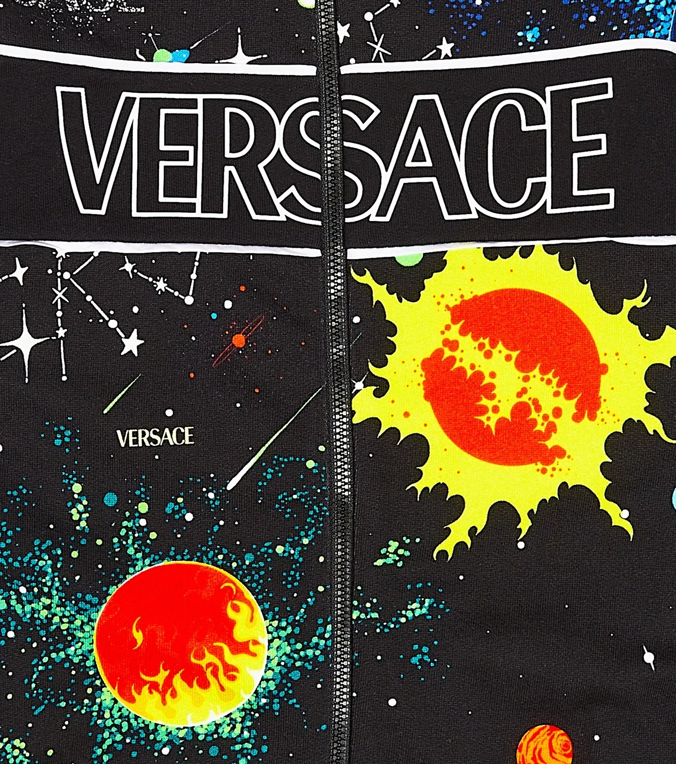 Спортивная куртка с принтом Versace Kids, черный — фото 2