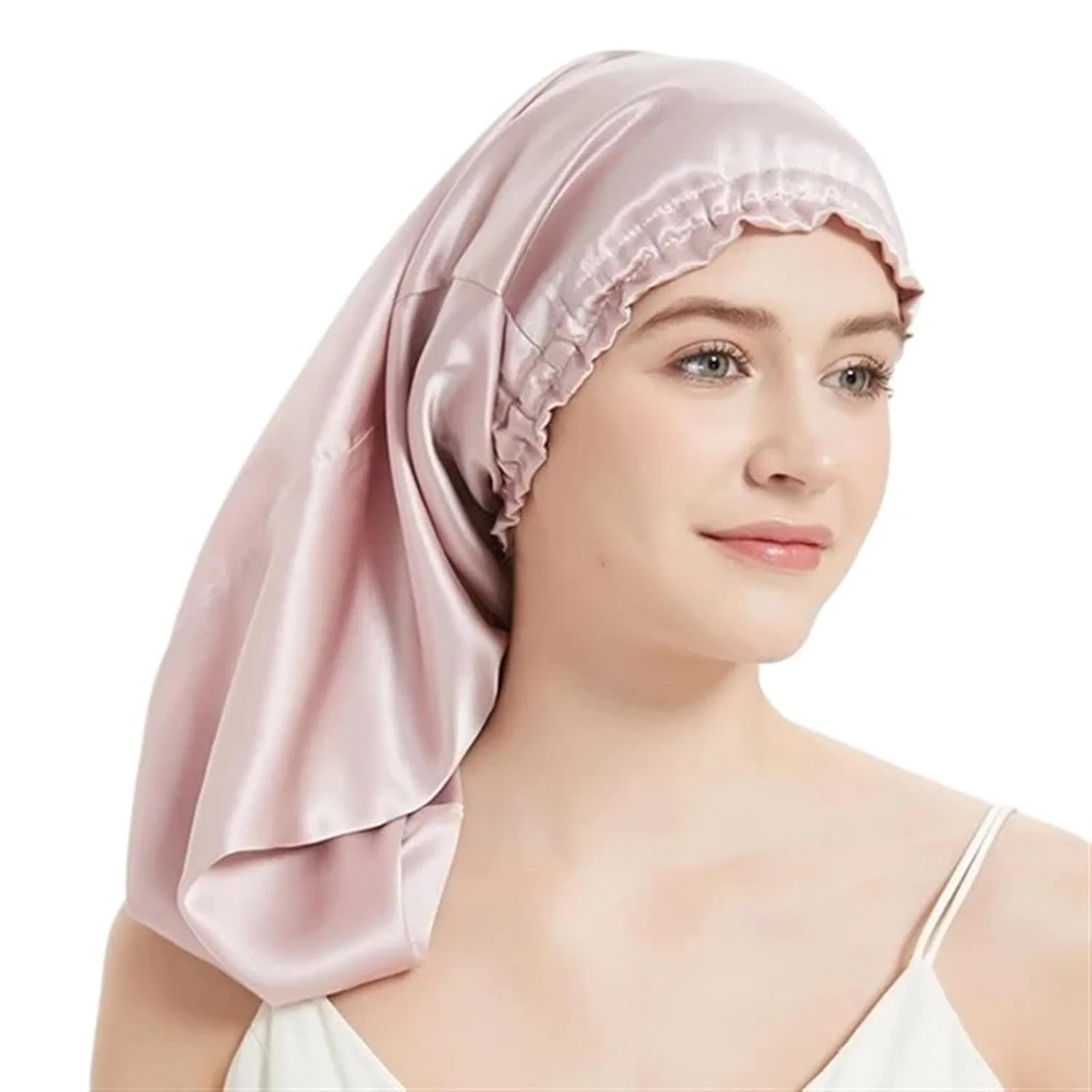 Шапочка для душа из малбери шелка, BFLCWSTD, Rosy Pink