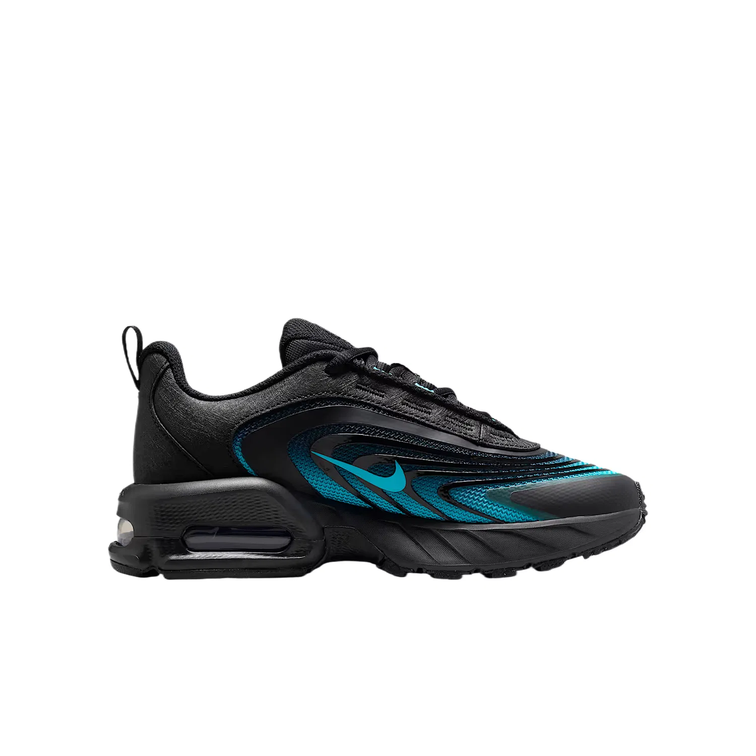 Кроссовки для бега Air Max Fire, Nike, Black/Gold Silver/Gamma Blue — фото 3