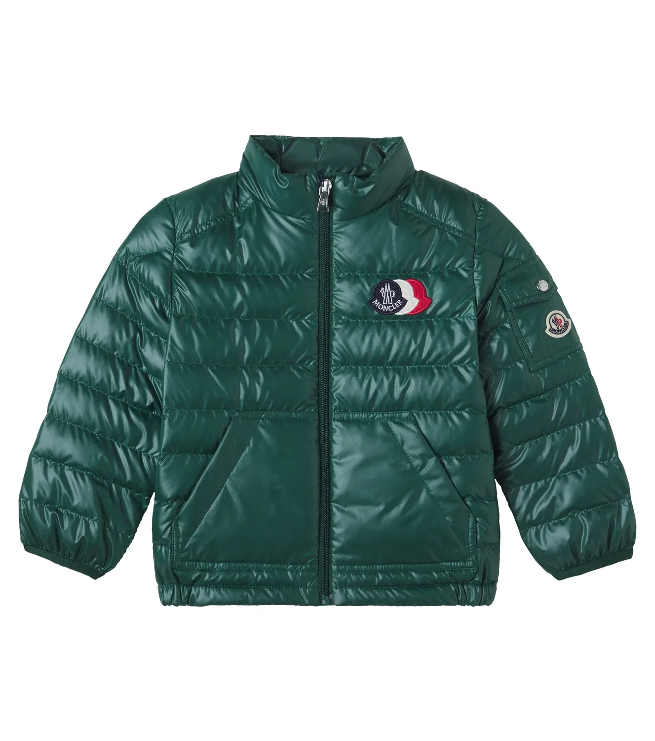 Пуховик Bengi Moncler Enfant, зеленый