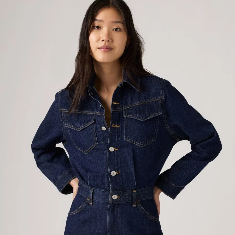 Комбинезон LEVI'S в стиле «вестерн», морской синий — фото 4