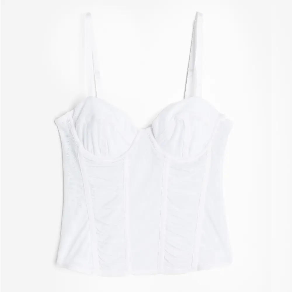 

Топ H&M Mesh Bustier, белый