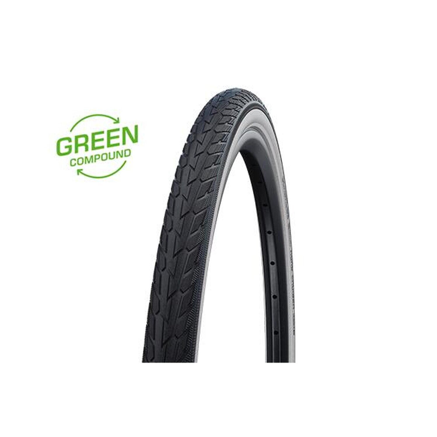 

Покрышка Road Cruiser Wired — 20x1,75 дюйма — K-Guard — GC — whitewall SCHWALBE, черно-белый