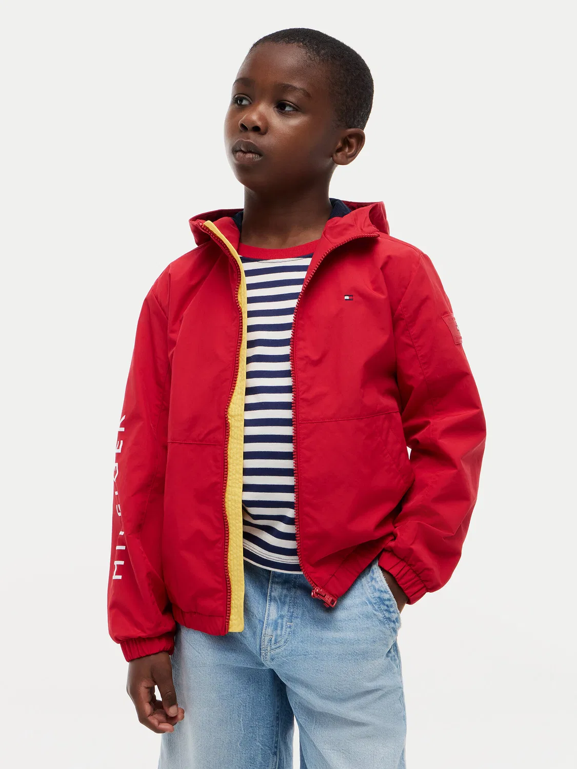 Ветровка стандартного кроя для мальчика Windbreaker Tommy Hilfiger, красный