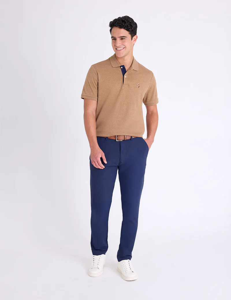 

Футболка-поло U.S. Polo Assn Multi Color Logo Interlock, кофейный