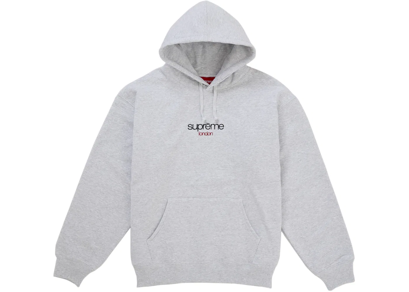 Мужская худи Classic Logo Shop Supreme, Ash Grey